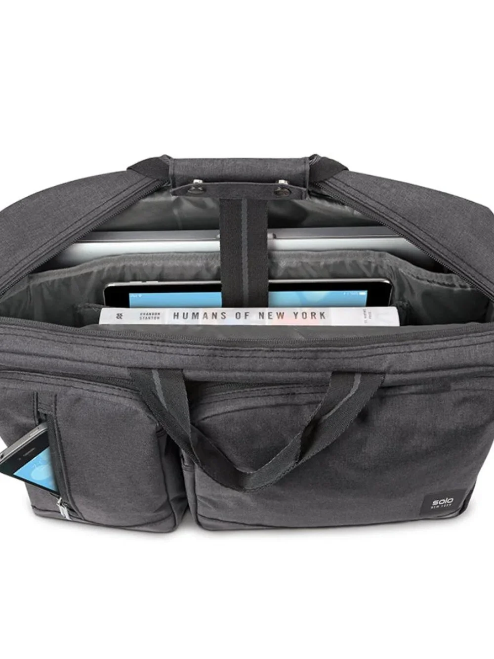 NWT Solo New York Duane Hybrid Briefcase Backpack Grey